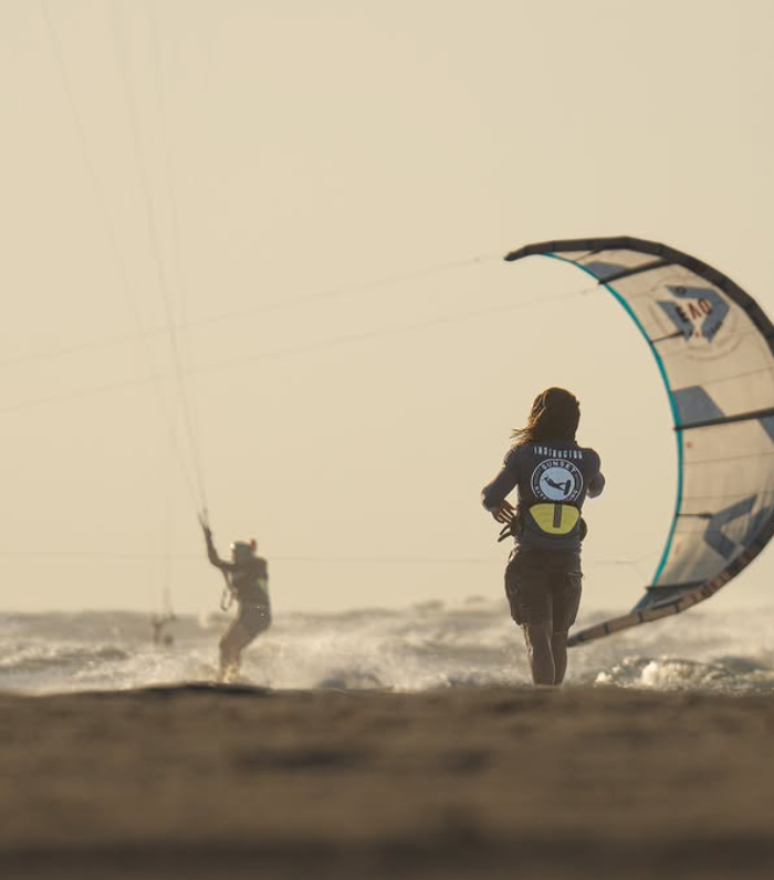 Sunset Kiteboarding